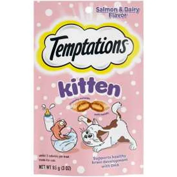3 oz. Whiskas Temptations Kitten Salmon & Dairy - Treats